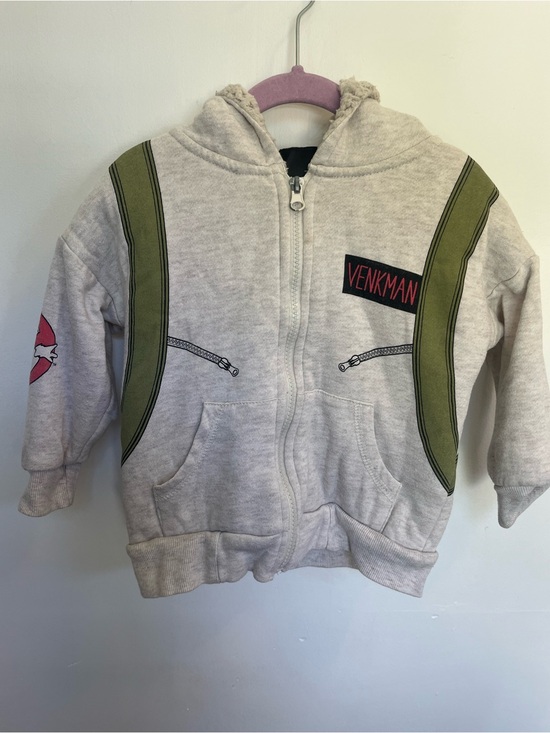 Ghostbusters Other - Ghostbusters Venkman Proton Pack Zip-Up Sherpa Lined Hoodie Toddler Size 3